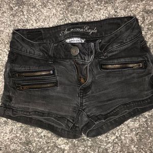Black American Eagle jean shorts
